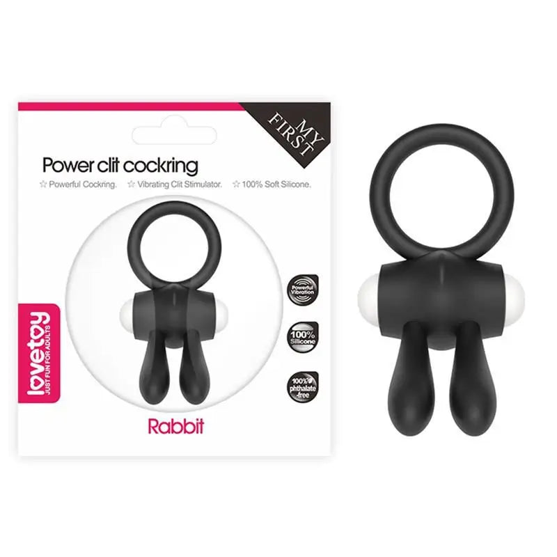 Lovetoy Power Clit Vibrating Ring Black Model 1