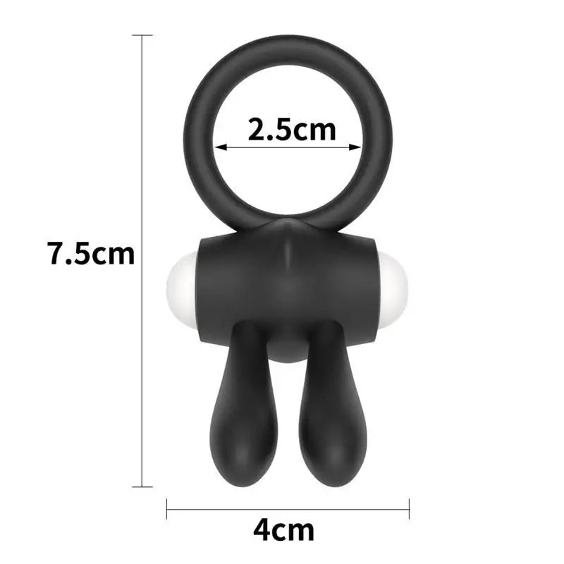 Lovetoy Power Clit Vibrating Ring Black Model 1