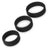 Lovetoy 3 Pack of 3 Black Power Ring Penis Rings