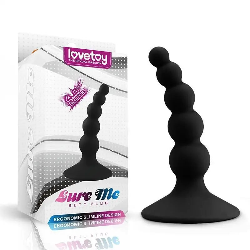 Lovetoy Anal Plug Lure Me Silicone Black
