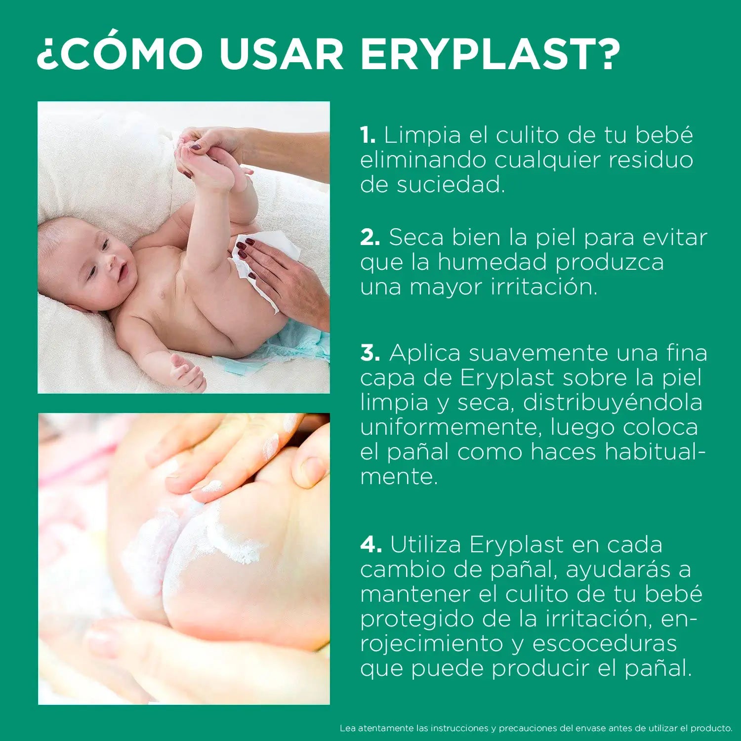 Eryplast Lutsine E45 Water Based Baby Nappy Cream, Pack 2 x 75 gr