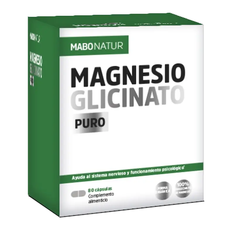 Mabonatur Magnesium Glycinate, Pure, 80 caps