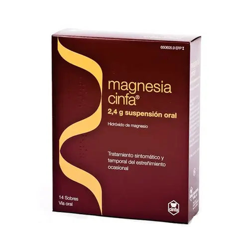 Magnesia Cinfa 2.4 g 14 Sachets Oral Suspension