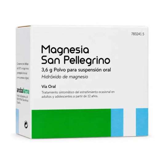 Magnesia San Pellegrino 3.6 g Powder Oral Suspension 20 Sachets