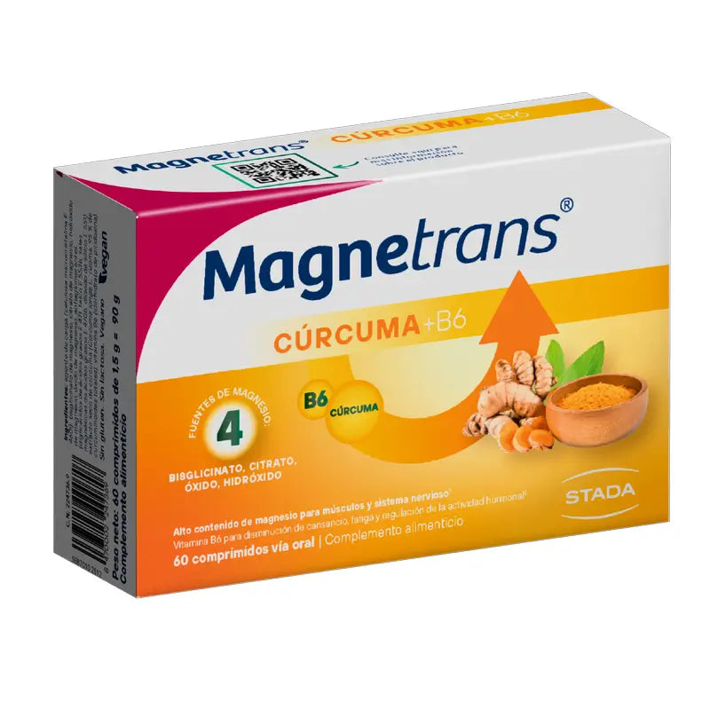 Magnetrans Magnetrans Turmeric 355 mg Magnesium + Vitamin B6, 60 capsules