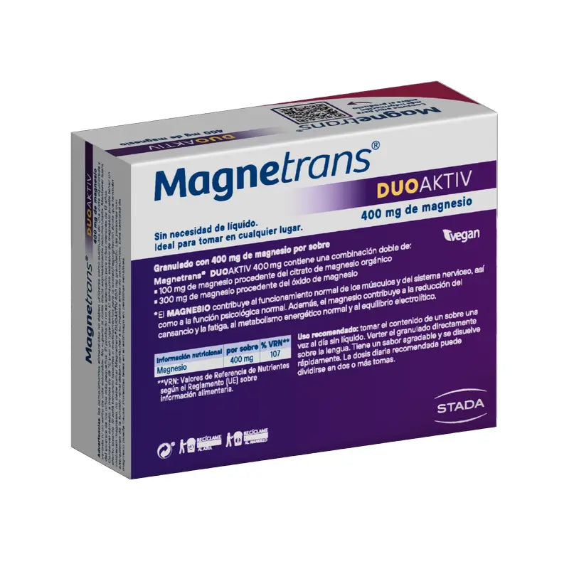 Magnetrans Magnetrans Duo Activ 400 mg Magnesium 20 sachets