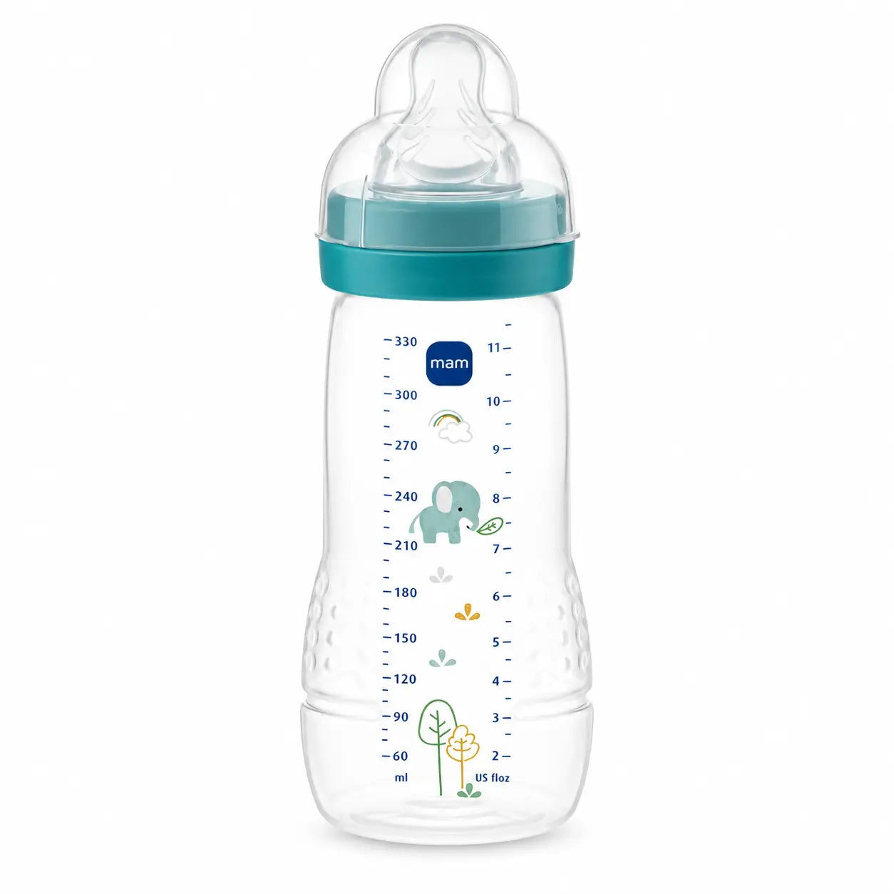 Mam Baby Easy Active Baby Bottle Bright Blue, 330Ml