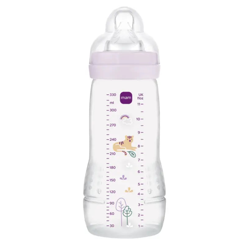 Mam Baby Easy Active Baby Bottle Bright Pink, 330Ml