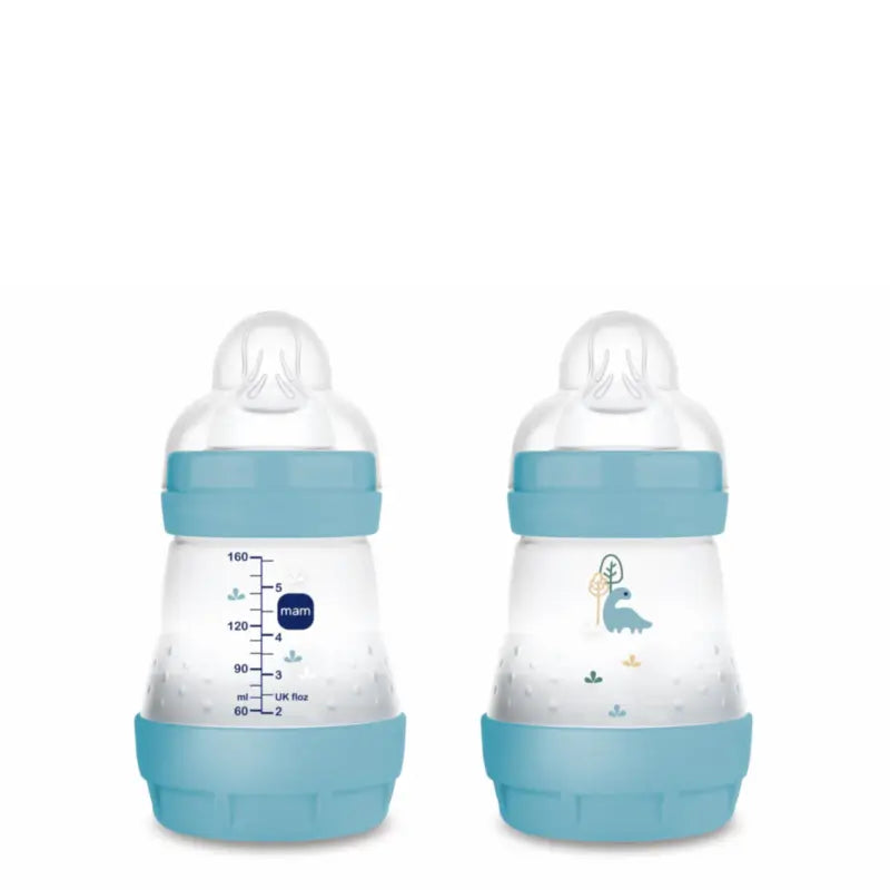 Mam Baby Easy Start Anti-Colic Bottle Blue Matt, 2X160Ml