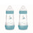 Mam Baby Easy Start Feeding Bottle Anti-Colic Blue Matt, 2X260Ml