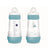 Mam Baby Easy Start Feeding Bottle Anti-Colic Blue Matt, 2X260Ml