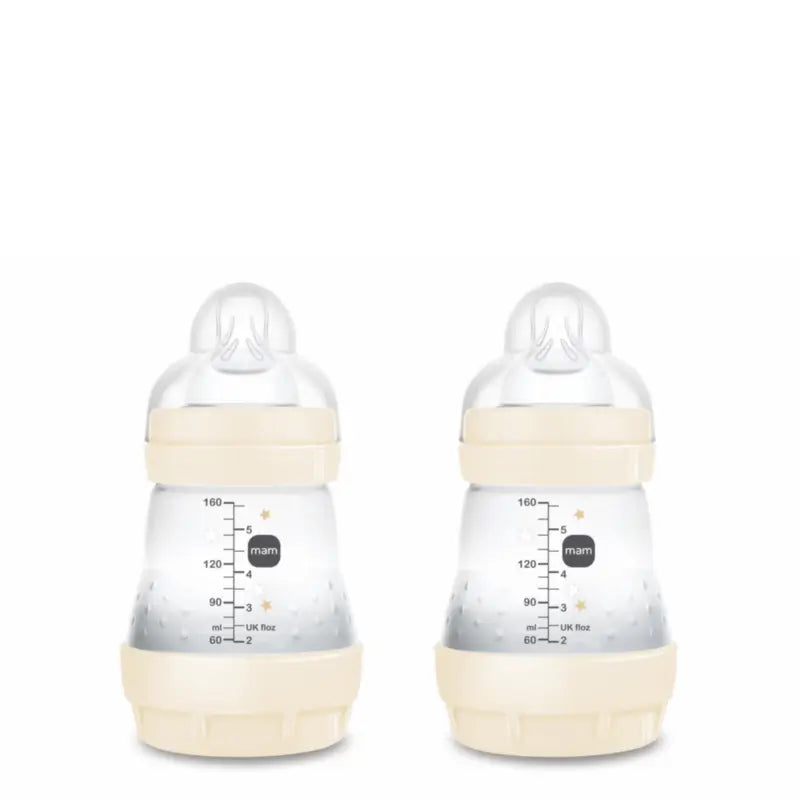 Mam Baby Easy Start Neutral Anti-Colic Bottle Glossy, 2X160Ml