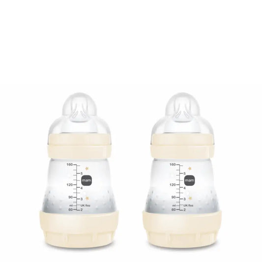 Mam Baby Easy Start Neutral Anti-Colic Bottle Glossy, 2X160Ml