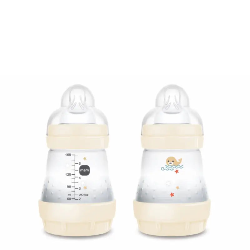 Mam Baby Easy Start Neutral Anti-Colic Bottle Glossy, 2X160Ml