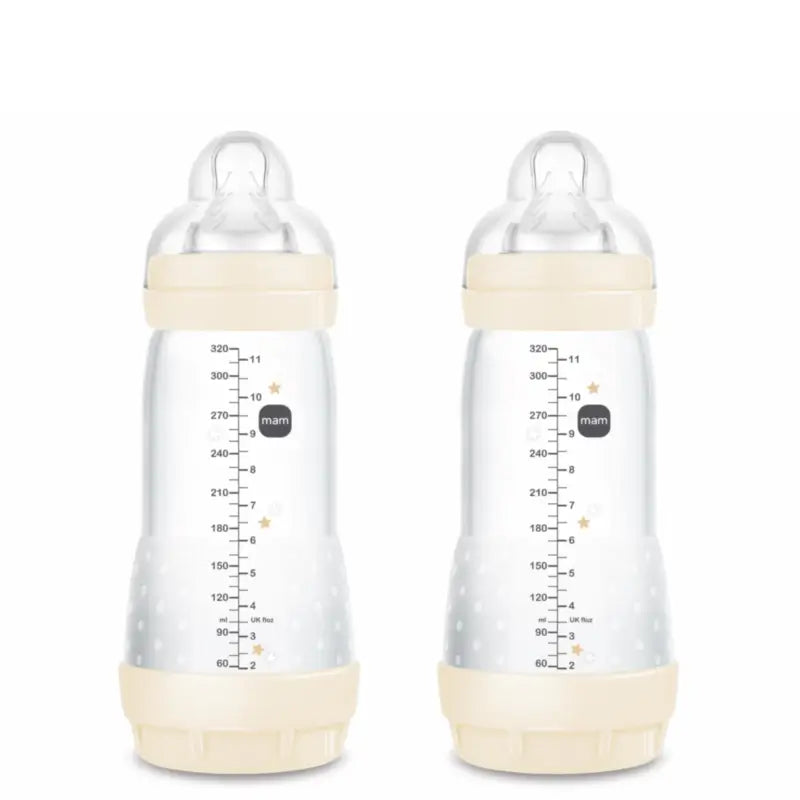 Mam Baby Easy Start Neutral Anti-Colic Bottle Glossy, 2X320Ml