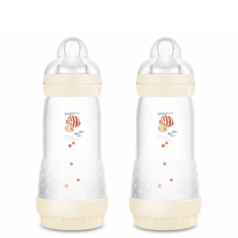 Mam Baby Easy Start Neutral Anti-Colic Bottle Glossy, 2X320Ml