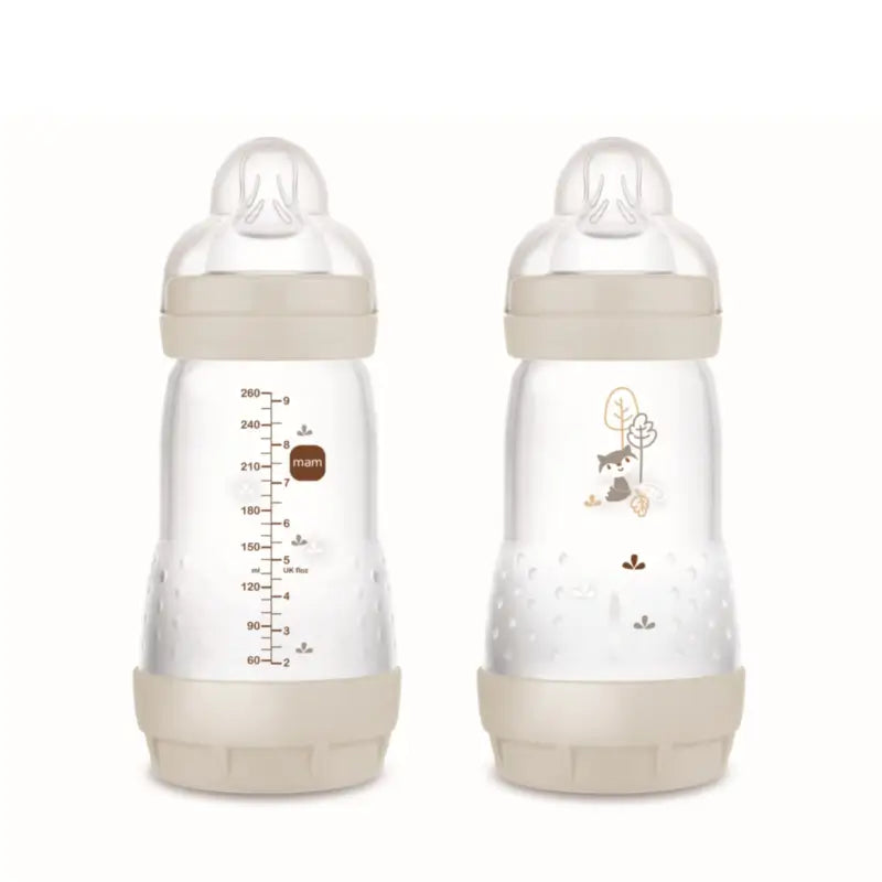 Mam Baby Easy Start Anti-Colic Baby Bottle Neutral Matt, 2X260Ml