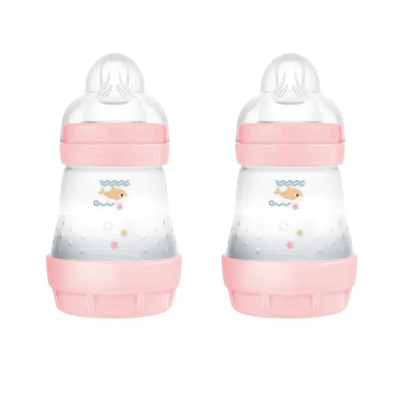 Mam Baby Easy Start Anti-colic Bottle Bright Pink, 2X160Ml
