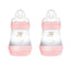 Mam Baby Easy Start Anti-colic Bottle Bright Pink, 2X160Ml