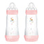 Mam Baby Easy Start Anti-Colic Bottle Bright Pink, 2X320Ml