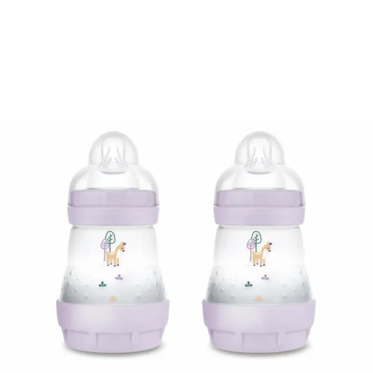 Mam Baby Easy Start Feeding Bottle Anti-Colic Matt Pink, 2X160Ml