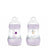 Mam Baby Easy Start Feeding Bottle Anti-Colic Matt Pink, 2X160Ml