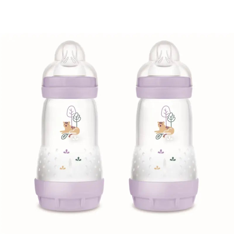 Mam Baby Easy Start Feeding Bottle Anti-Colic Matt Pink, 2X260Ml