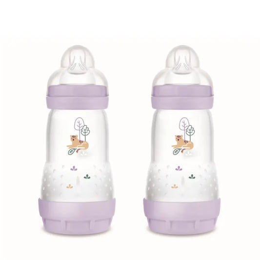Mam Baby Easy Start Feeding Bottle Anti-Colic Matt Pink, 2X260Ml