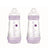 Mam Baby Easy Start Feeding Bottle Anti-Colic Matt Pink, 2X260Ml