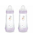 Mam Baby Easy Start Feeding Bottle Anti-Colic Matt Pink, 2X320Ml