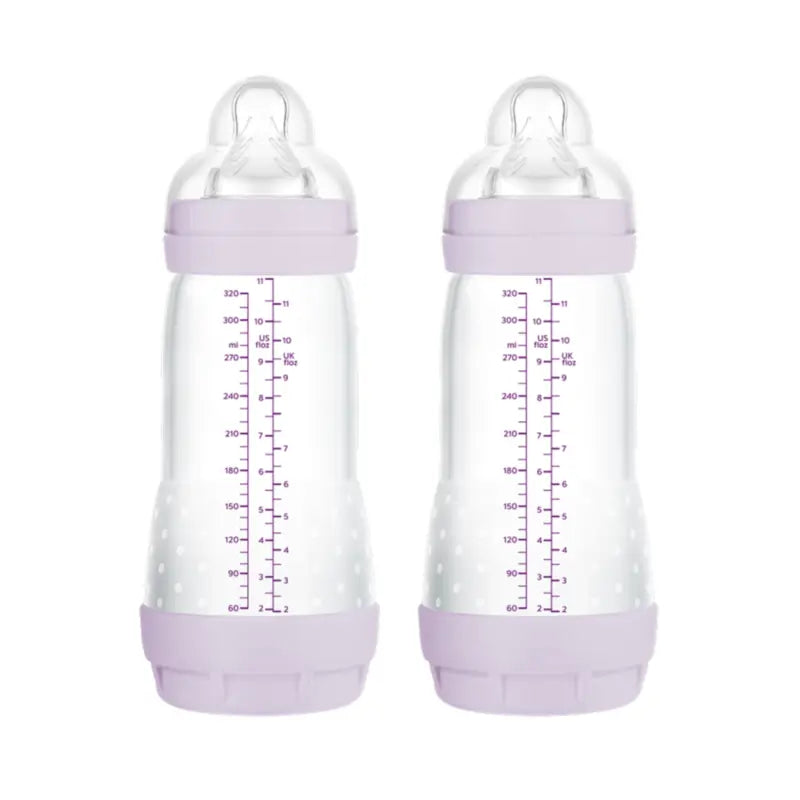 Mam Baby Easy Start Feeding Bottle Anti-Colic Matt Pink, 2X320Ml
