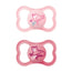 Mam Baby Soother Air Silicone Pacifier Animal Pink +6M, 2 Units