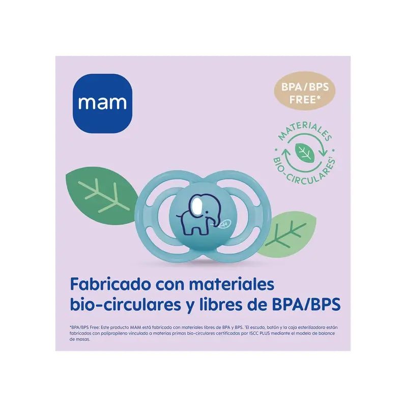 MAM Baby Soother Perfect 2-6 m Silicone Matt Blue