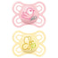 Mam Baby Pacifier Perfect Silicone Pink 2-6M, 2 Units