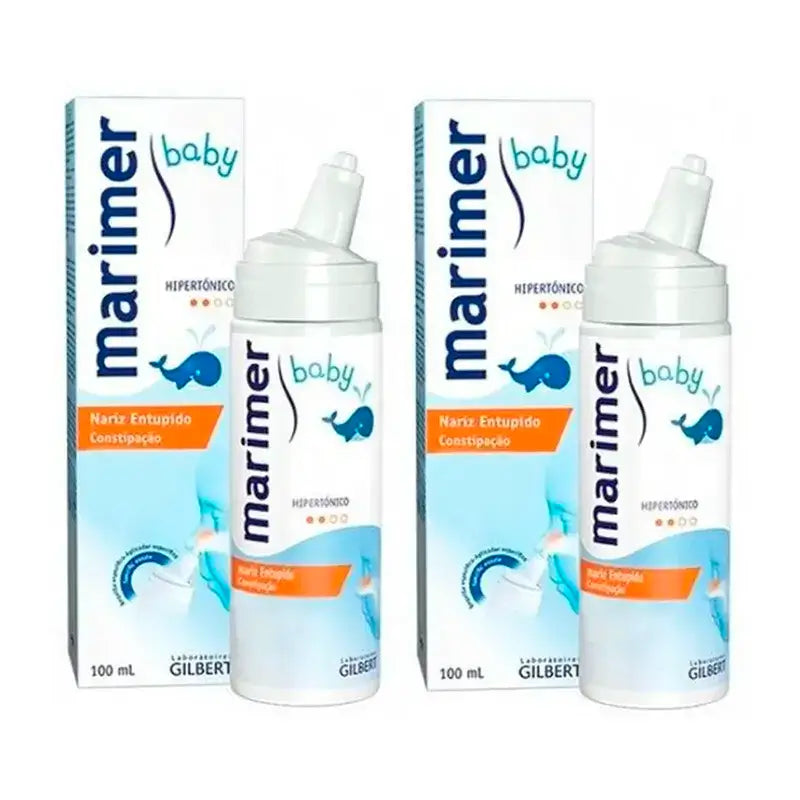 Marimer Agua De Mar Baby Hypertonic Nasal Spray, Pack 2 x 100Ml