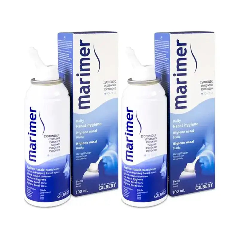 Marimer Seawater Isotonic Nasal Spray, 2 x 100 ml Pack