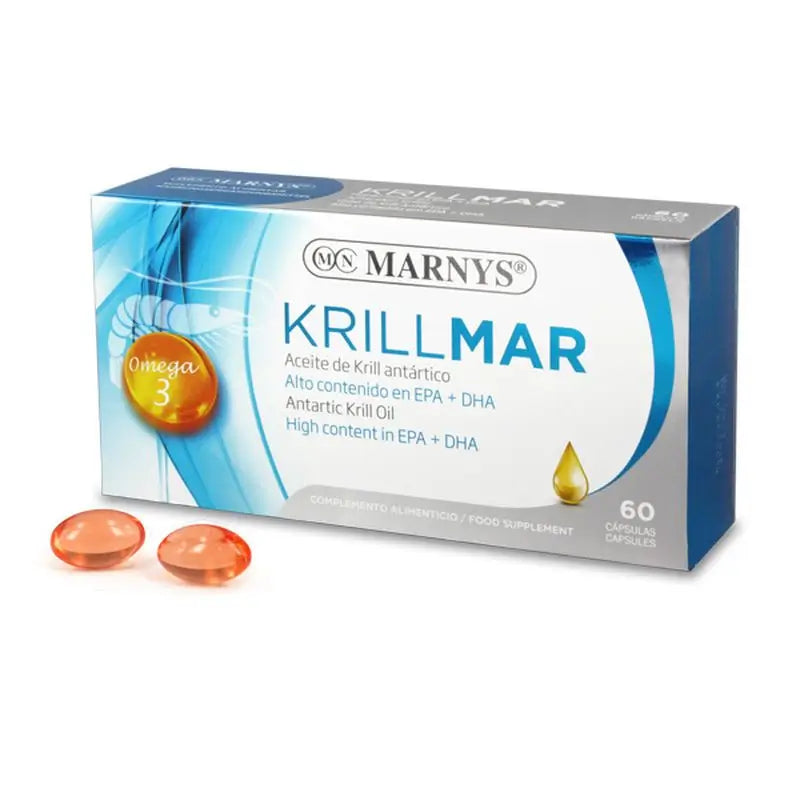 Marnys Krillmar Antarctic Krill Oil, 60 capsules