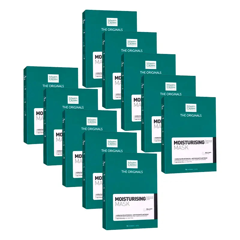 Martiderm Moisturising Mask – Intensive Hydration, 10 x 10 units