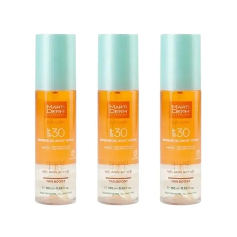 Martiderm Sun Care Spf30 Bronzed Body Spray, 3X155 Ml