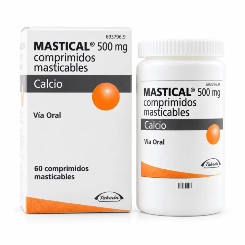 Mastical 500 mg Calcium 60 Chewable Tablets