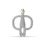 Matchstick Monkey No Tail Teething Teether Light Grey, 1 Piece