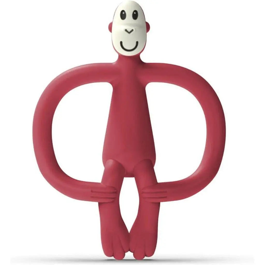 Matchstick Monkey No Tail Teether Red, 1 pc.