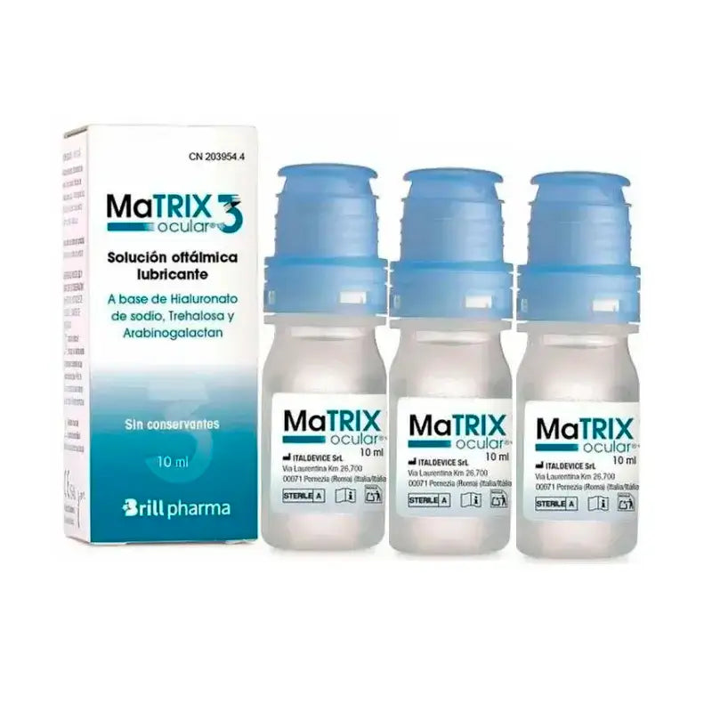Matrix Ocular 3 Eye Drops, Pack 3 x 10 ml