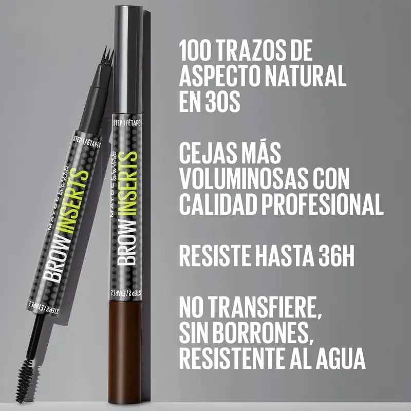 Maybelline New York Brow Insert Eyebrow Pencil, Black Brown, 1.25 ml