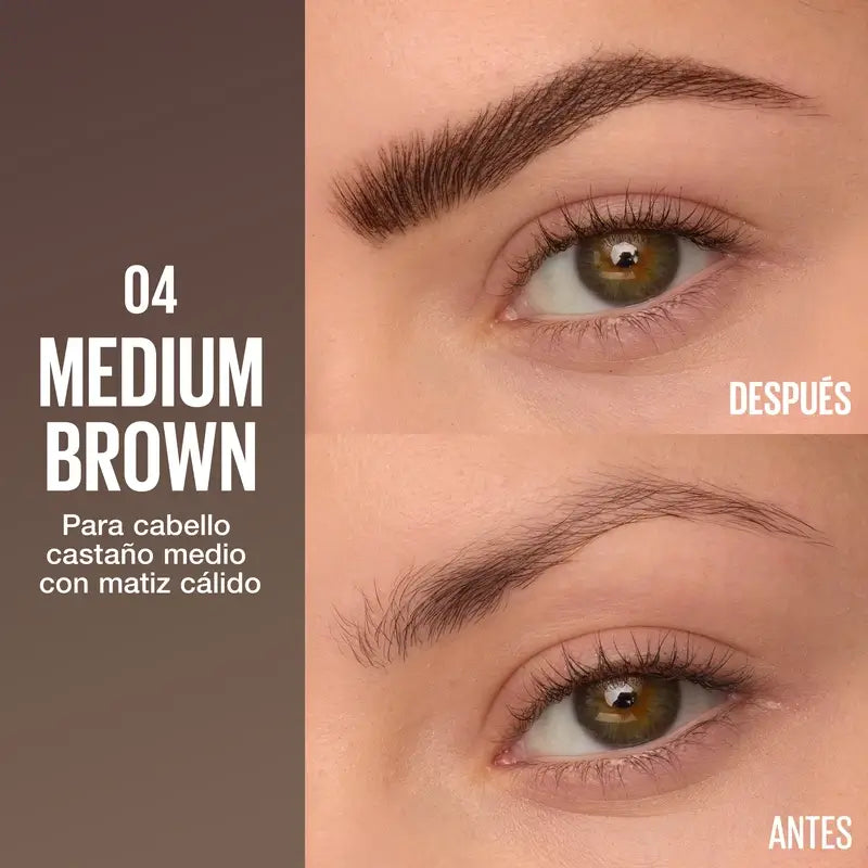 Maybelline New York Brow Insert Brow Pencil, Medium Brown, 1.25 ml