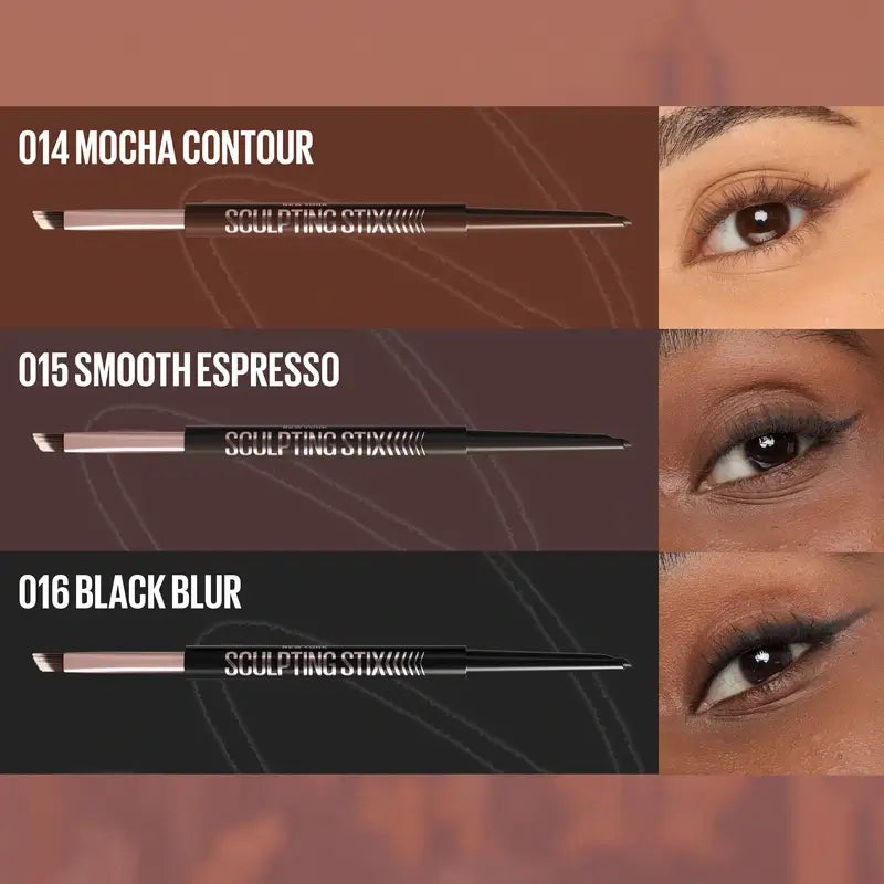 Maybelline New York Sculpting Stix Eyeliner 2 In 1, Mocha Contour 014, 0,7G