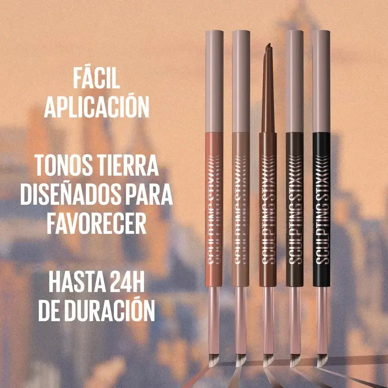 Maybelline New York Sculpting Stix Eyeliner 2 In 1, Smooth Espresso 015, 0,7G