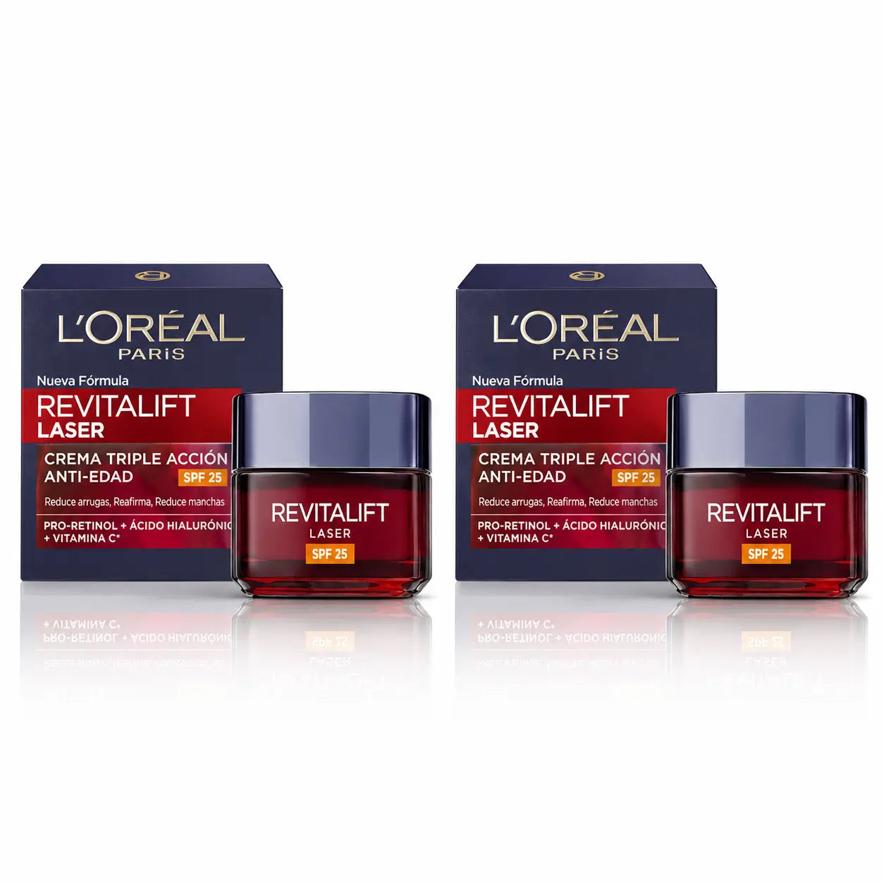 L'Oréal Revitalift Laser Day Cream SPF 25 50 ml, pack of 2