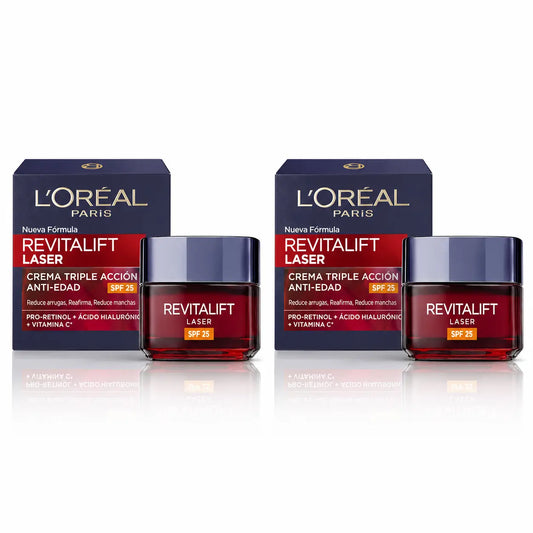 L'Oréal Revitalift Laser Day Cream SPF 25 50 ml, pack of 2