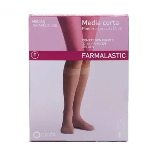 Farmalastic Short Stocking Strong Compression Closed Toe, Size XL, Single Unit
